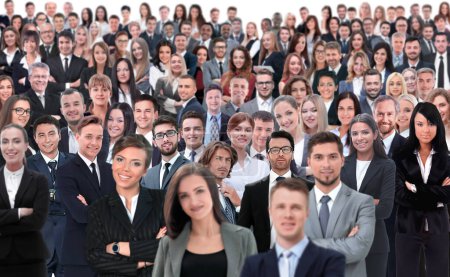 Téléchargez les photos : Collage d'un groupe de personnes portrait souriant - en image libre de droit