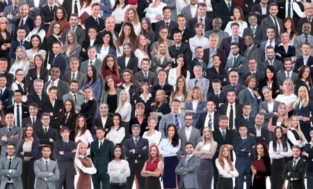 Photo for Collage of a large group of people - Royalty Free Image
