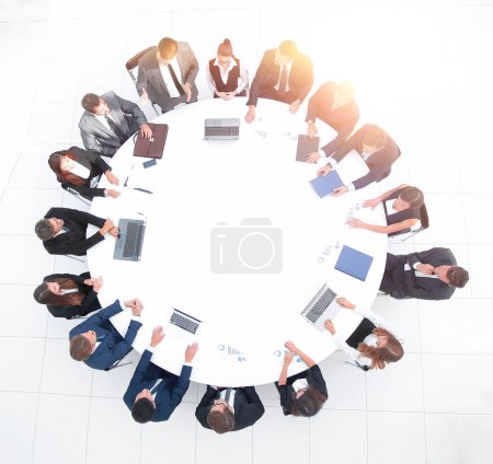 Photo for Meeting of shareholders of the company at the round - table.the concept of business meetings - Royalty Free Image