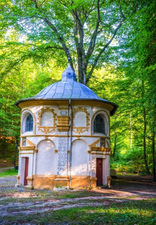 Photo for Calvary of Wejherowo. Beautiful park in Wejherowo town, Poland - Royalty Free Image