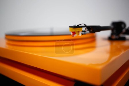 Photo for Hi fi turntables needle. Listen to music in high quality with professional turn table. Hifi sound system for audiophile. - Royalty Free Image