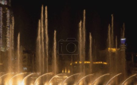 Photo for Beautiful fountain in the night - Royalty Free Image