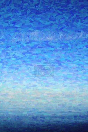 Téléchargez les photos : Mer bleu profond avec une petite quantité de nuages dans le ciel - en image libre de droit