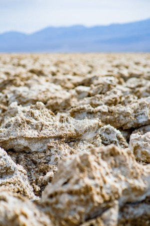 Téléchargez les photos : Famous salt formations at Devils Golf Course in Death Valley National Park, California, USA. Exploring the American Southwest. - en image libre de droit
