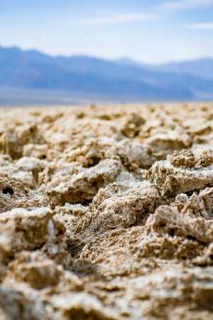 Téléchargez les photos : Famous salt formations at Devils Golf Course in Death Valley National Park, California, USA. Exploring the American Southwest. - en image libre de droit
