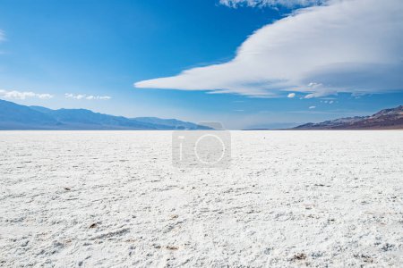 Photo for Salt crust in Badwater Basin, the lowest point in north America, Death Valley, California, USA. Exploring the American Southwest. - Royalty Free Image