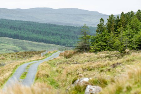 Photo for Glengesh Pass, stunning mountain pass road in west Donegal between the heritage town of Ardara and the lovely village of Glencolumbcille, Donegal, Ireland. - Royalty Free Image