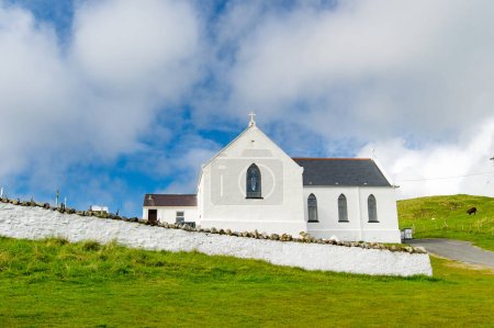 Photo for St. Mary's Parish Church, located in Lagg, the second most northerly Catholic church and one of the oldest Catholic churches still in use in Ireland today, county Donegal, Ireland. - Royalty Free Image