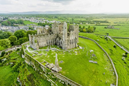 Photo for The Rock of Cashel, also known as Cashel of the Kings and St. Patrick's Rock, a historic site located at Cashel, County Tipperary. One of the most famous tourist attractions in Ireland. - Royalty Free Image