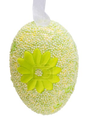 Photo for Decorative easter egg isolated on white background - Royalty Free Image