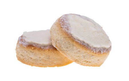 Téléchargez les photos : Délicieux biscuits espagnols isolés sur fond blanc - en image libre de droit