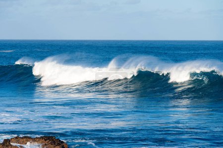 waves of the Atlantic Ocean near the island of Tenerife