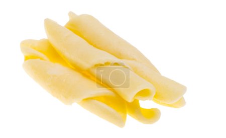 Calabrian pasta isolated on white background