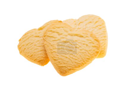 Téléchargez les photos : Biscuits au beurre isolés sur fond blanc - en image libre de droit