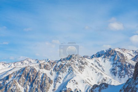 Photo for The peak of Talgar is the highest point of the Zailiysky Allatau, the northernmost range of the Tien-Shan mountains. Near Almaty. Kazakhstan - Royalty Free Image