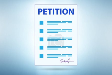 Photo for Petition application concept with the form - Royalty Free Image