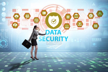 Photo for Data security in the cybersecurity concept - Royalty Free Image