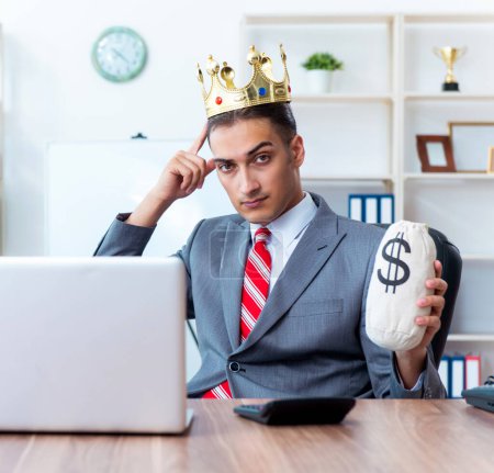Photo for The king businessman at his workplace - Royalty Free Image