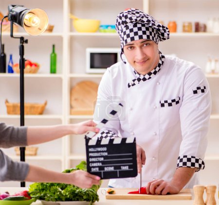 Photo for The food cooking tv show in the studio - Royalty Free Image