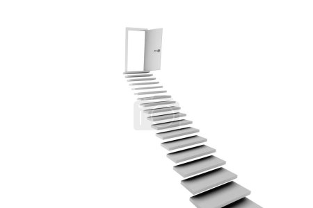 Foto de Concepto de las escaleras que conducen arriba - Imagen libre de derechos