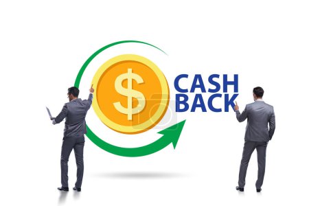 Téléchargez les photos : Homme d'affaires en cash back concept - en image libre de droit