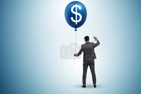 Photo for Businessman with the dollar balloon concept - Royalty Free Image