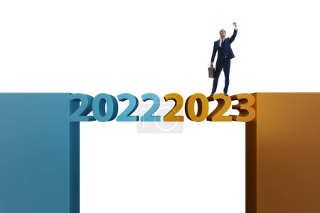 Photo for Concept of the new year from 2022 to 2023 - Royalty Free Image