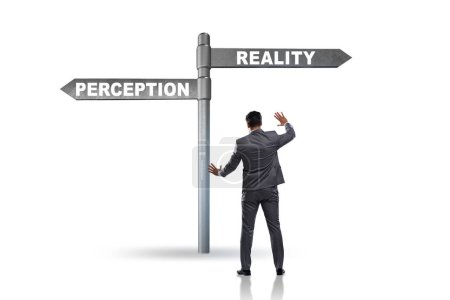 Konzept der Wahl der Wahrnehmung oder der Realität