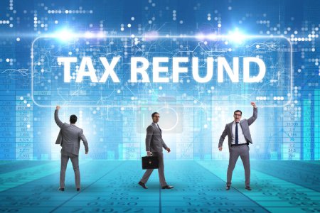 Photo for Businessman in the tax refund concept - Royalty Free Image