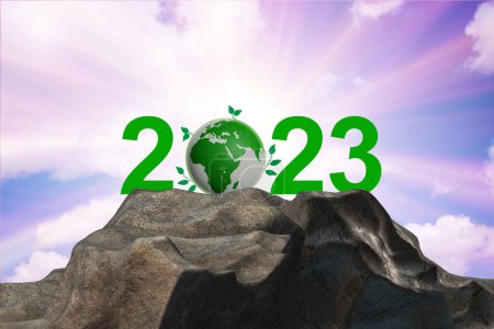 Photo for Year of 2023 in the ecological concept - Royalty Free Image