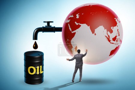 Téléchargez les photos : Concept de l'activité pétrolière mondiale - en image libre de droit