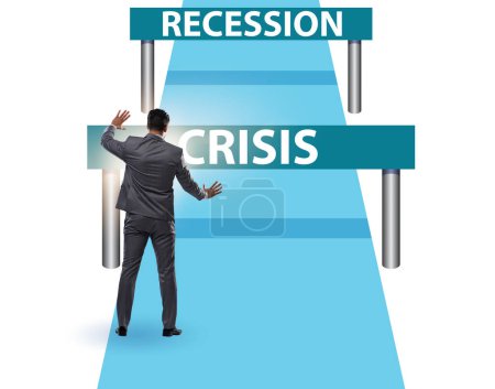 Foto de Concepto de crisis y recesión y desafíos - Imagen libre de derechos