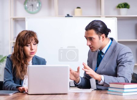 Photo for The man and woman in business meeting concept - Royalty Free Image