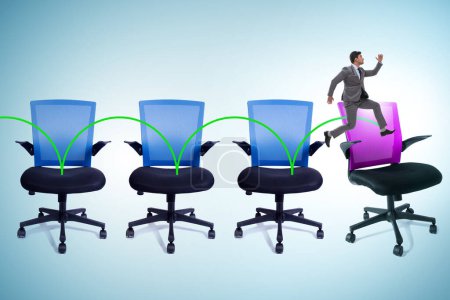 Photo for Promotion concept with the office chairs and businessman - Royalty Free Image