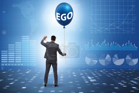 Photo for Businessman in the excessive ego concept - Royalty Free Image