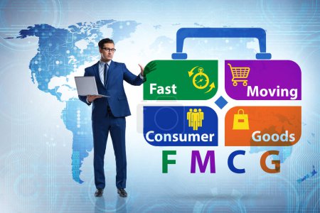 Photo for FMCG concept of fast moving consumer goods - Royalty Free Image