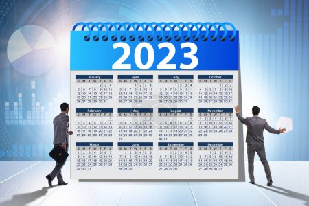 Photo for Concept of the new calendar year of 2023 - Royalty Free Image