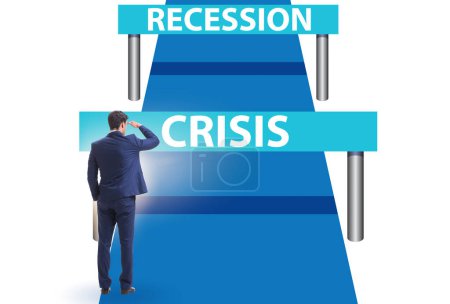 Foto de Concepto de crisis y recesión y desafíos - Imagen libre de derechos