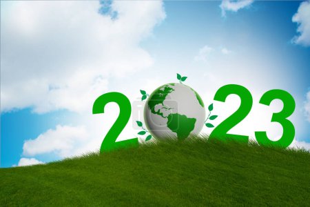 Photo for Year of 2023 in the ecological concept - Royalty Free Image