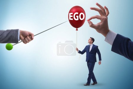 Photo for Businessman in the excessive ego concept - Royalty Free Image