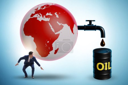 Photo for Concept of the global oil business - Royalty Free Image