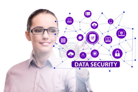 Photo for Data security in the cybersecurity concept - Royalty Free Image
