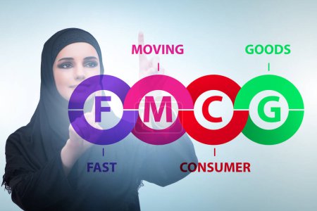 Photo for FMCG concept of fast moving consumer goods - Royalty Free Image