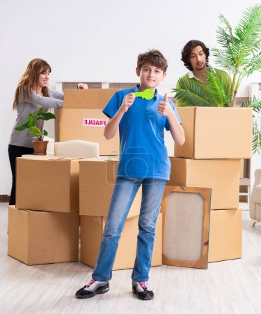 Photo for The young family moving to new flat - Royalty Free Image