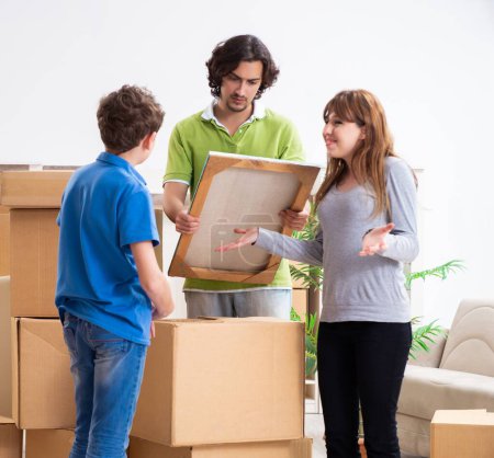 Photo for The young family moving to new flat - Royalty Free Image