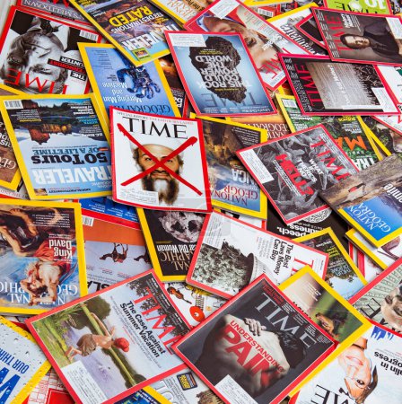 Foto de Nueva York - 7 de marzo de 2017: Revistas estadounidenses el 7 de marzo en Nueva York, Estados Unidos. Hay más de 1000 revistas publicadas en EE.UU. - Imagen libre de derechos