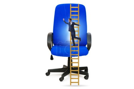 Photo for Businessman in the career concept climbing the chair - Royalty Free Image