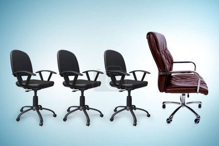 Photo for Office chairs in the promotion concept - Royalty Free Image