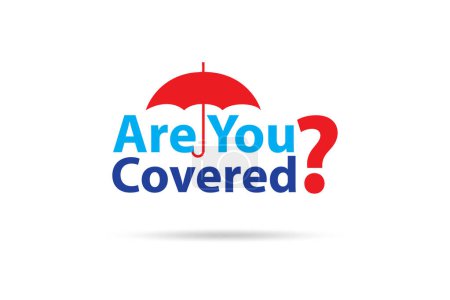 Foto de Comprehensive insurance concept with the question - Imagen libre de derechos