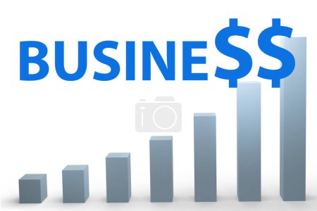 Téléchargez les photos : Concept of growing business with the chart - en image libre de droit